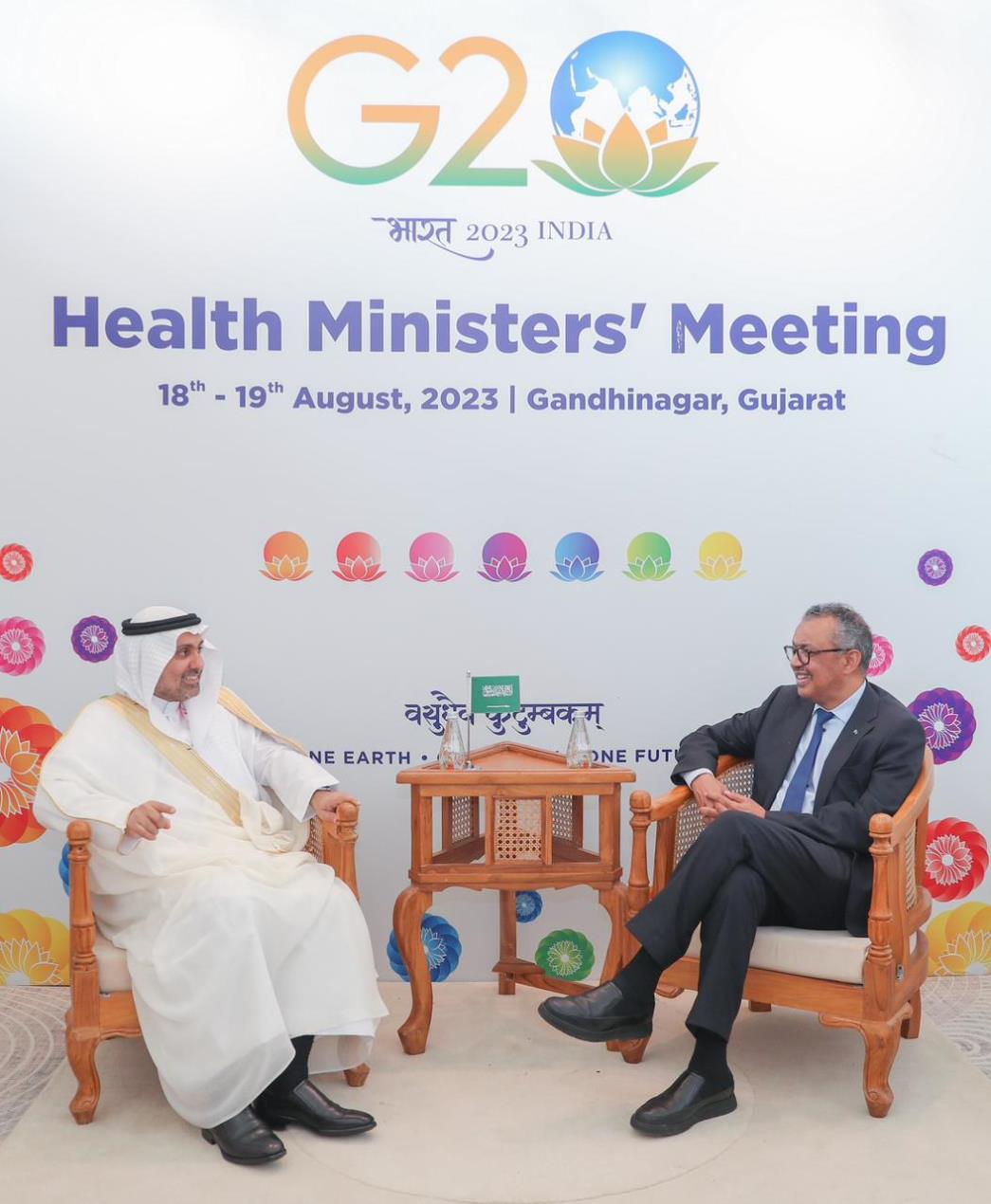 Minister Al-Jalajel Participates in the Joint Meeting of Finance & Health Ministers of the G20 Countries in India